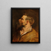 Tête d'homme barbu - Peter Paul Rubens — gerahmtes Bild an der Wand