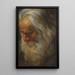 Studie eines alten bärtigen Mannes - Peter Paul Rubens — gerahmtes Bild an der Wand