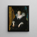 Portrait von Anne von Österreich - Peter Paul Rubens — gerahmtes Bild an der Wand