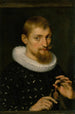 Portrait eines Mannes, möglicherweise Architekt oder Geograph - Peter Paul Rubens — Ansicht des Kunstwerks