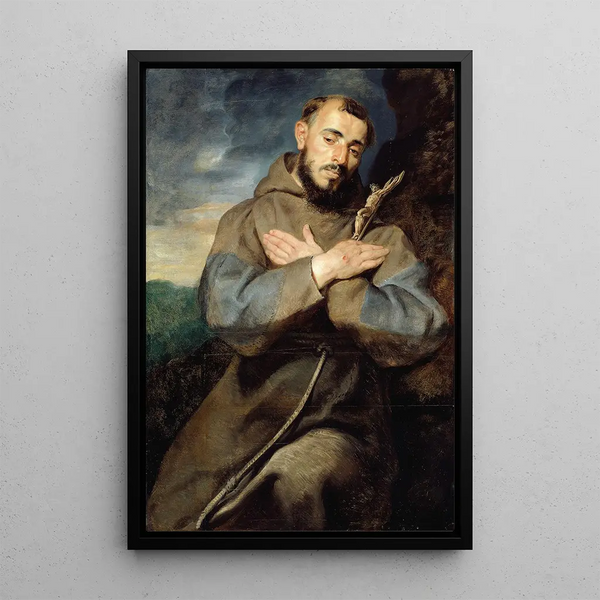 Saint François - Peter Paul Rubens — gerahmtes Bild an der Wand