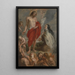 Sainte Thérèse d'Avila interceding for Bernardino de Mendoza in Purgatory - Peter Paul Rubens — gerahmtes Bild an der Wand
