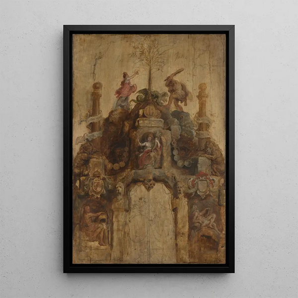 L'Arc de la Monnaie face - Peter Paul Rubens — gerahmtes Bild an der Wand