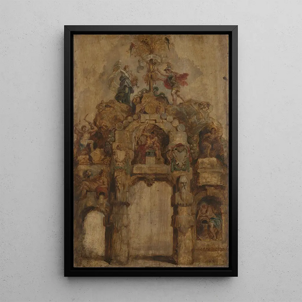 L'Arc de la Monnaie revers - Peter Paul Rubens — gerahmtes Bild an der Wand