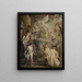 Der mystische Hochzeit der heiligen Katharina, kolorierte Skizze für den Altar der Kirche der Augustiner in Antwerpen - Peter Paul Rubens — gerahmtes Bild an der Wand