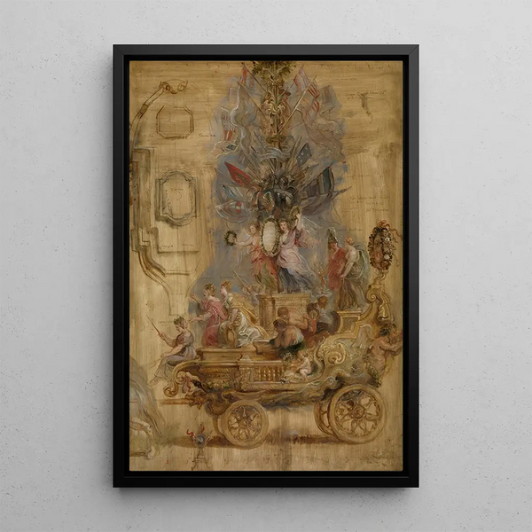 Char triomphal de Kallo - Peter Paul Rubens — gerahmtes Bild an der Wand