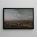 Das Rennfeld in Newmarket, Cambridgeshire, Vorbereitungen für den King's Plate - Peter Tillemans — gerahmtes Bild an der Wand