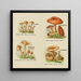 Kleines Atlas der Pilze Pl7 - Delachaux Niestle — gerahmtes Bild an der Wand
