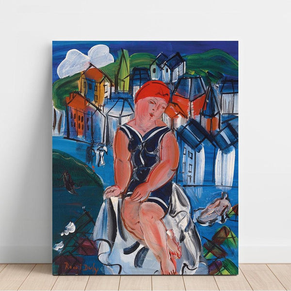 Reproduktion des Gemäldes Kleines Bade-Mädchen in Sainte-Adresse - Raoul Dufy