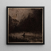 Kleine Boot auf einem See - Victor Hugo — gerahmtes Bild an der Wand