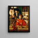 Ein Goldschmied in seiner Werkstatt - Petrus Christus — gerahmtes Bild an der Wand