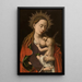 Madone - Petrus Christus — gerahmtes Bild an der Wand