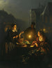 Ein Gemüsehändler am Groenmarkt in Den Haag - Petrus van Schendel — Ansicht des Kunstwerks