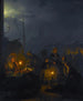 Märkte in Holland bei Mondschein - Petrus van Schendel — Ansicht des Kunstwerks