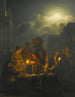 Marché nocturne néerlandais du Kaasmarkt Rotterdam - Petrus van Schendel — Ansicht des Kunstwerks