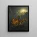 Marché nocturne néerlandais du Kaasmarkt Rotterdam - Petrus van Schendel — gerahmtes Bild an der Wand
