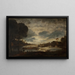 Landschaft im Mondschein - Petrus van Schendel — gerahmtes Bild an der Wand