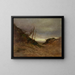 Landschaft mit kahlen Bäumen - Petrus van der Velden — gerahmtes Bild an der Wand