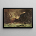 Sturm in Wellington Heads um 1908 - Petrus van der Velden — gerahmtes Bild an der Wand