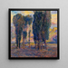 Pappeln - August Roth — gerahmtes Bild an der Wand