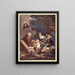 Les Plaisirs paternels - Philibert-Louis Debucourt — gerahmtes Bild an der Wand