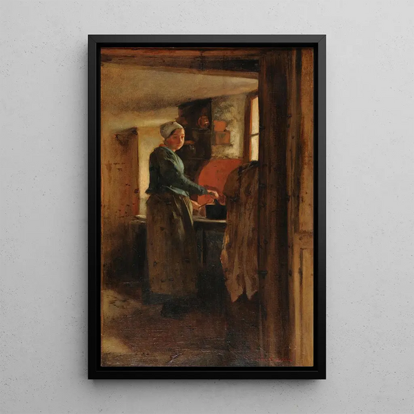 Innenszene - Philibert Léon Couturier — gerahmtes Bild an der Wand