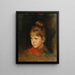 Ein blondes Mädchen mit rotem Knoten - Philip Alexius de László — gerahmtes Bild an der Wand