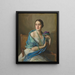 Portrait einer Dame - Philip Alexius de László — gerahmtes Bild an der Wand