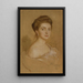 Portrait einer Dame mit einer Perle - Philip Alexius de László — gerahmtes Bild an der Wand