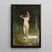 Eine Waldnymphe - Philip Hermogenes Calderon — gerahmtes Bild an der Wand