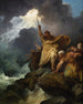 Die Zerstörung der Armee der Pharaonen - Philip James de Loutherbourg — Ansicht des Kunstwerks