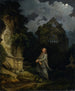 Besucher eines Friedhofs bei Mondschein - Philip James de Loutherbourg — Ansicht des Kunstwerks