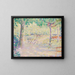 Terrasse in Giverny bei Sonnenlicht - Philip Leslie Hale — gerahmtes Bild an der Wand
