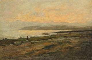 Philip Wilson Steer - Figures on a beach sunset.webp