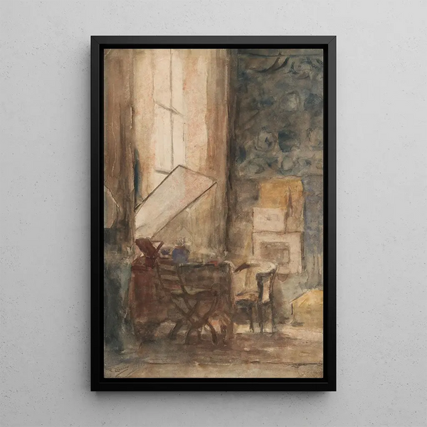 Münze im Atelier von Philip Zilcken - Philip Zilcken — gerahmtes Bild an der Wand