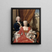 Berend van Iddekinge 1717-1801 mit seiner Ehefrau Johanna Maria Sichterman 1726-1756 und ihrem Sohn Jan Albert b. 1744 - Philip van Dijk — gerahmtes Bild an der Wand