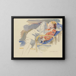 Philipp Franck - Slumbering woman.webp
