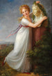 Ida Brun krönt mit Blumen den Oberkörper ihrer Mutter - Philipp Friedrich von Hetsch — Ansicht des Kunstwerks