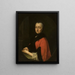 Portrait des Grafen Anna Francesca Theresa - Philipp Haller — gerahmtes Bild an der Wand