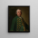 Portrait des Vaters des Künstlers - Philipp Heinrich Kisling — gerahmtes Bild an der Wand