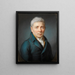 Portrait von August Vierordt - Philipp Jakob Becker — gerahmtes Bild an der Wand