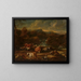 Herde in den Bergen - Philipp Peter Roos — gerahmtes Bild an der Wand