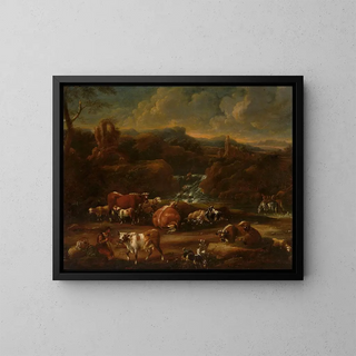 Philipp Peter Roos - Herd in the mountains.webp