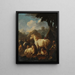 Berger und Tiere in einer Landschaft - Philipp Peter Roos — gerahmtes Bild an der Wand