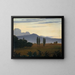 Ansicht auf die Berge des Taunus - Philipp Veit — gerahmtes Bild an der Wand