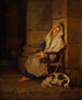 Mendiante italienne endormie dans une église romaine - Philipp von Foltz — Ansicht des Kunstwerks