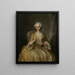 Portrait einer Dame - Philippe Mercier — gerahmtes Bild an der Wand