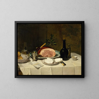 Philippe Rousseau - Still Life with Ham.webp