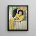 Spanisches Mädchen mit Fächer - Philippe Swyncop — gerahmtes Bild an der Wand