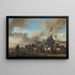 Militärlager - Philips Wouwerman — gerahmtes Bild an der Wand